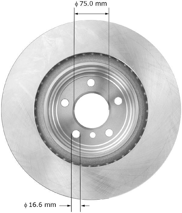 BENDIX PREMIUM DRUM AND ROTOR Disc Brake Rotor PRT6048