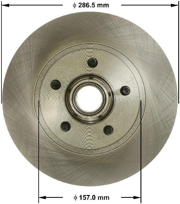 BENDIX PREMIUM DRUM AND ROTOR Disc Brake Rotor and Hub Assembly PRT6051