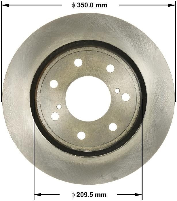 BENDIX PREMIUM DRUM AND ROTOR Disc Brake Rotor PRT6053