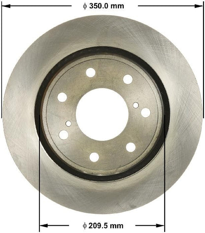 BENDIX PREMIUM DRUM AND ROTOR Disc Brake Rotor PRT6053
