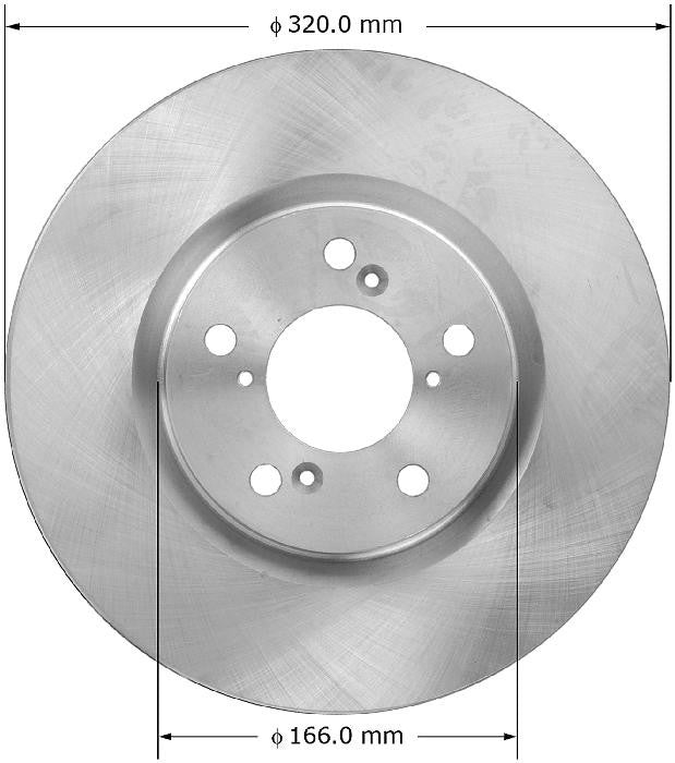 BENDIX PREMIUM DRUM AND ROTOR Disc Brake Rotor PRT6054