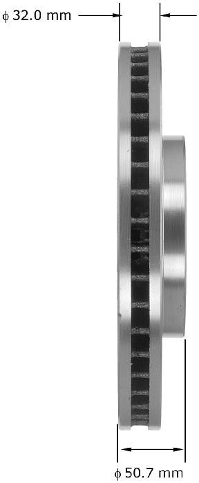 BENDIX PREMIUM DRUM AND ROTOR Disc Brake Rotor PRT6055