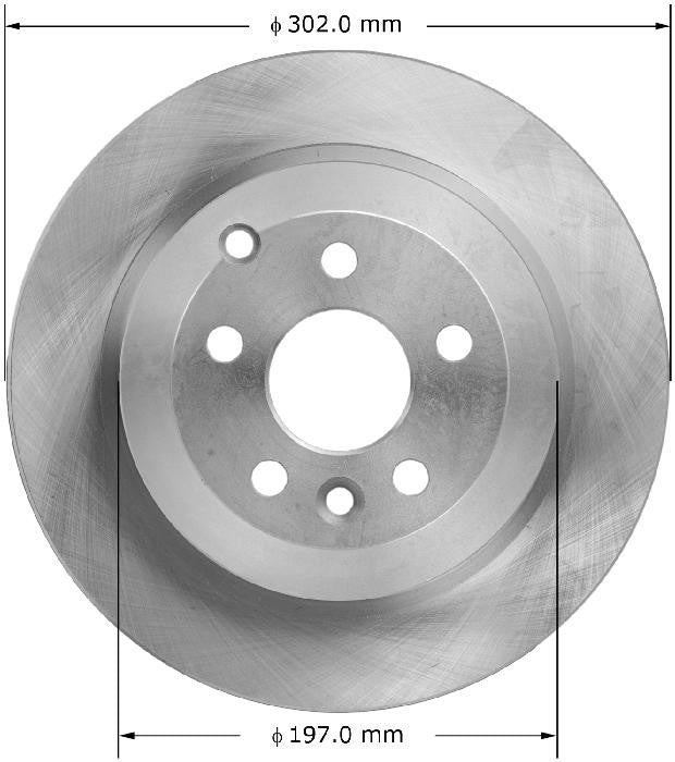 BENDIX PREMIUM DRUM AND ROTOR Disc Brake Rotor PRT6060