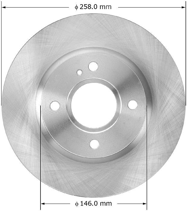 BENDIX PREMIUM DRUM AND ROTOR Disc Brake Rotor PRT6061