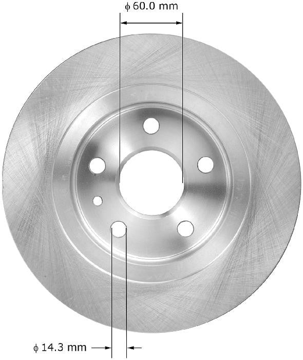 BENDIX PREMIUM DRUM AND ROTOR Disc Brake Rotor PRT6062