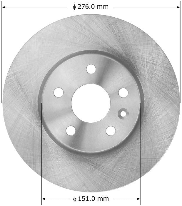 BENDIX PREMIUM DRUM AND ROTOR Disc Brake Rotor PRT6063