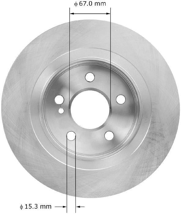 BENDIX PREMIUM DRUM AND ROTOR Disc Brake Rotor PRT6070