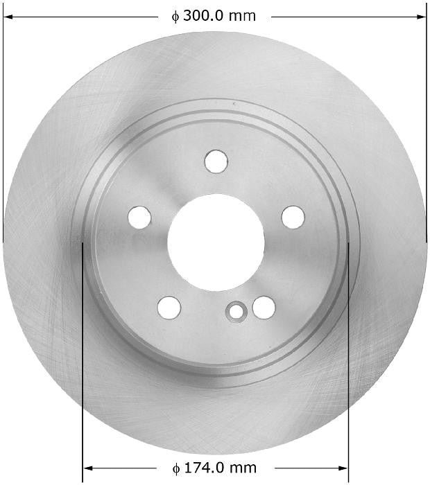 BENDIX PREMIUM DRUM AND ROTOR Disc Brake Rotor PRT6070