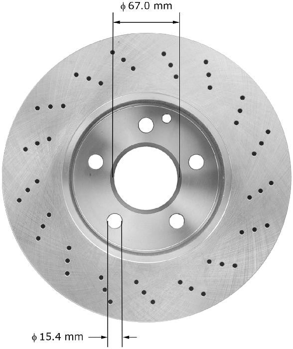 BENDIX PREMIUM DRUM AND ROTOR Disc Brake Rotor PRT6071