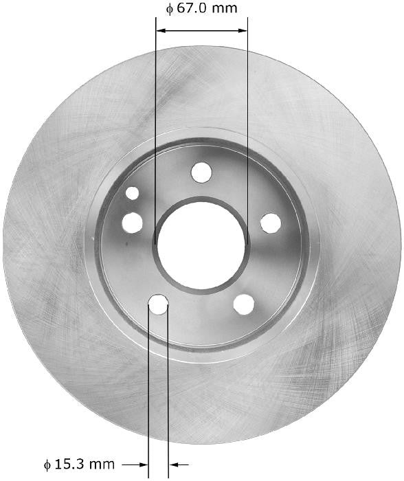 BENDIX PREMIUM DRUM AND ROTOR Disc Brake Rotor PRT6072