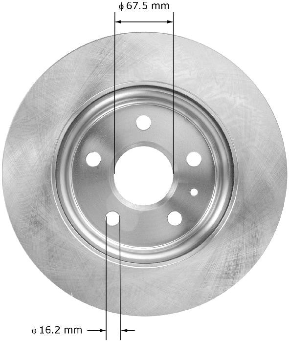 BENDIX PREMIUM DRUM AND ROTOR Disc Brake Rotor PRT6073