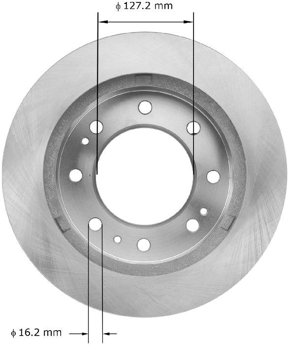 BENDIX PREMIUM DRUM AND ROTOR Disc Brake Rotor PRT6074