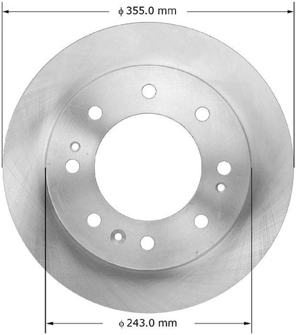 BENDIX PREMIUM DRUM AND ROTOR Disc Brake Rotor PRT6074