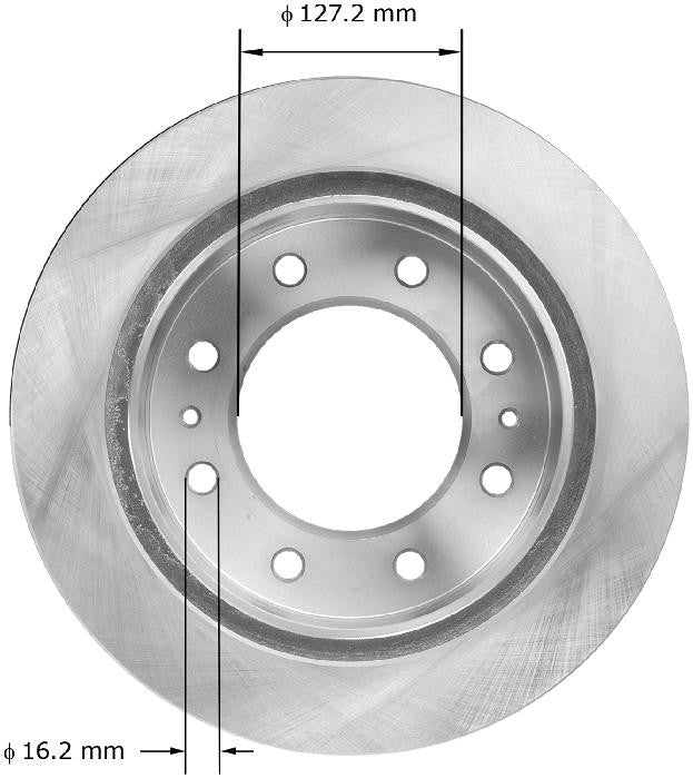 BENDIX PREMIUM DRUM AND ROTOR Disc Brake Rotor PRT6075