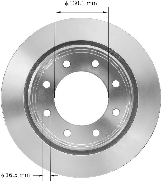 BENDIX PREMIUM DRUM AND ROTOR Disc Brake Rotor PRT6076