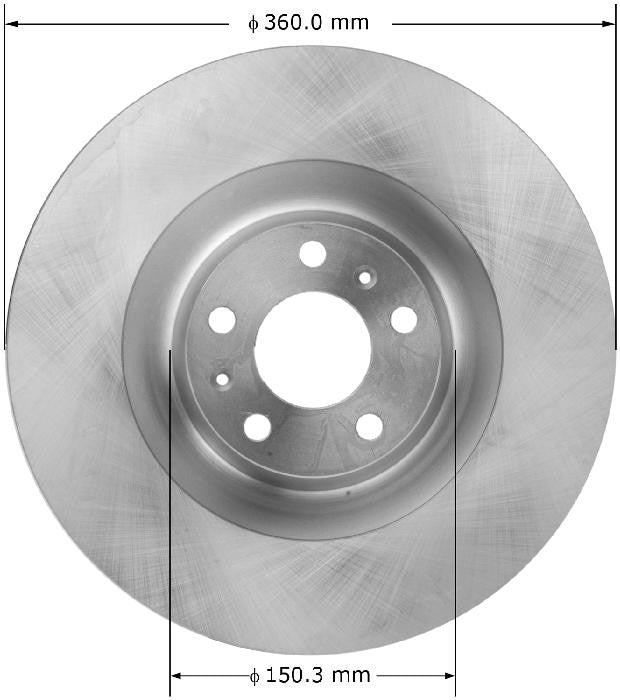 BENDIX PREMIUM DRUM AND ROTOR Disc Brake Rotor PRT6078