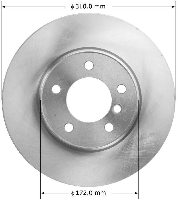 BENDIX PREMIUM DRUM AND ROTOR Disc Brake Rotor PRT6080