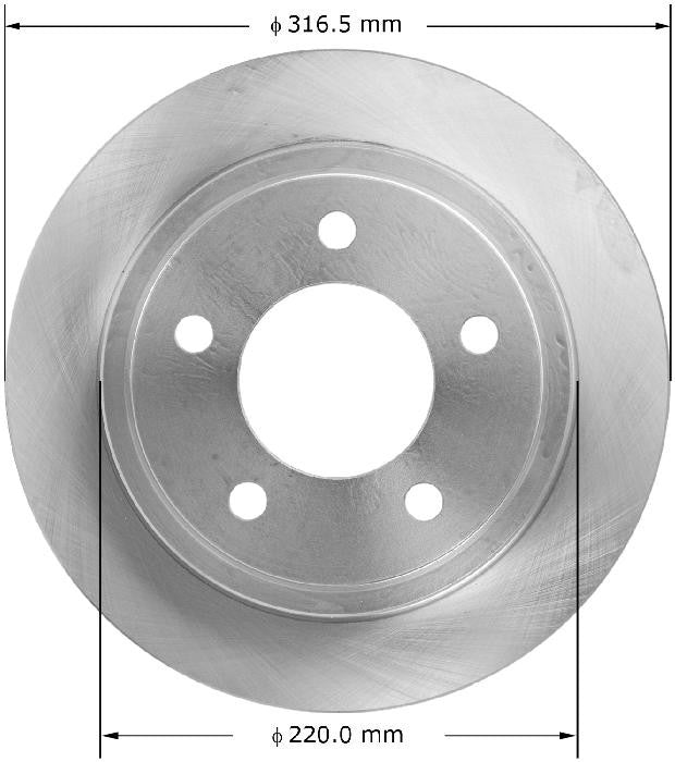 BENDIX PREMIUM DRUM AND ROTOR Disc Brake Rotor PRT6087