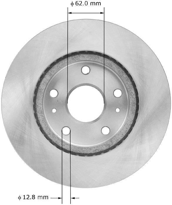 BENDIX PREMIUM DRUM AND ROTOR Disc Brake Rotor PRT6088