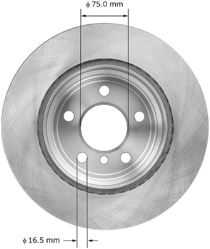 BENDIX PREMIUM DRUM AND ROTOR Disc Brake Rotor PRT6091