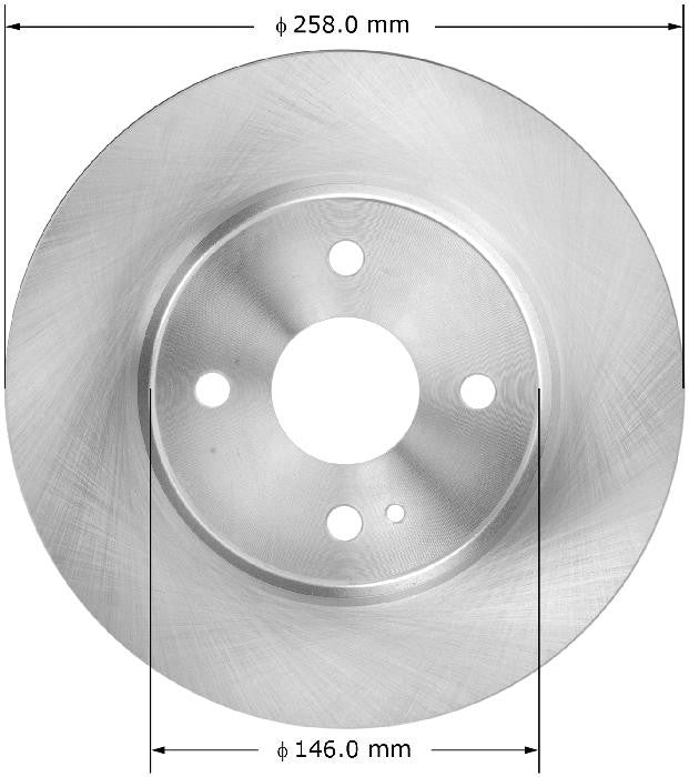 BENDIX PREMIUM DRUM AND ROTOR Disc Brake Rotor PRT6104