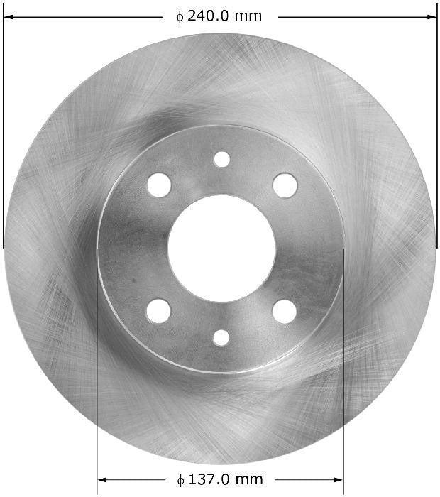 BENDIX PREMIUM DRUM AND ROTOR Disc Brake Rotor PRT6121