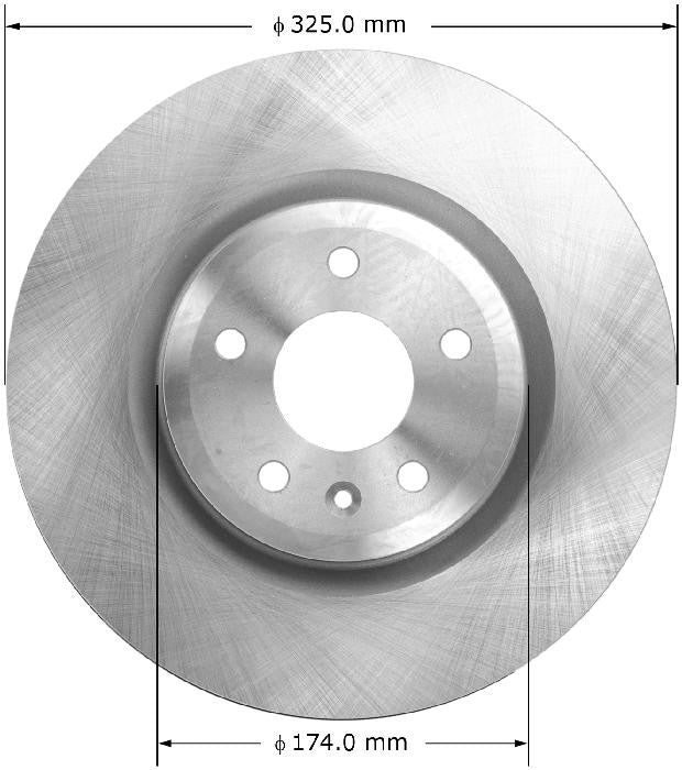 BENDIX PREMIUM DRUM AND ROTOR Disc Brake Rotor PRT6124