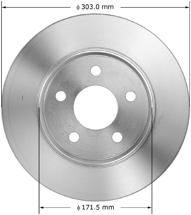 BENDIX PREMIUM DRUM AND ROTOR Disc Brake Rotor PRT6130