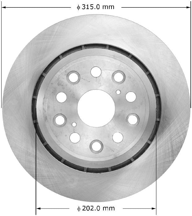 BENDIX PREMIUM DRUM AND ROTOR Disc Brake Rotor PRT6136