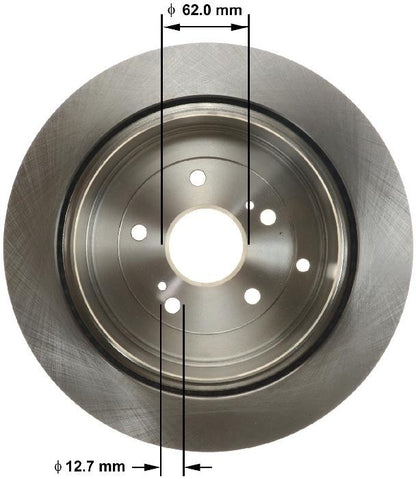 BENDIX PREMIUM DRUM AND ROTOR Disc Brake Rotor PRT6141