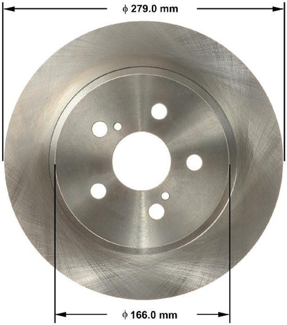 BENDIX PREMIUM DRUM AND ROTOR Disc Brake Rotor PRT6142