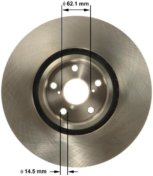 BENDIX PREMIUM DRUM AND ROTOR Disc Brake Rotor PRT6144