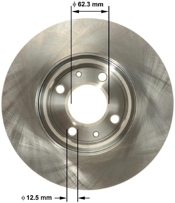 BENDIX PREMIUM DRUM AND ROTOR Disc Brake Rotor PRT6146