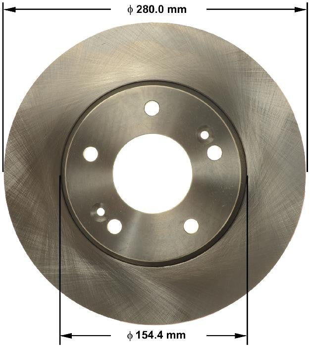 BENDIX PREMIUM DRUM AND ROTOR Disc Brake Rotor PRT6148
