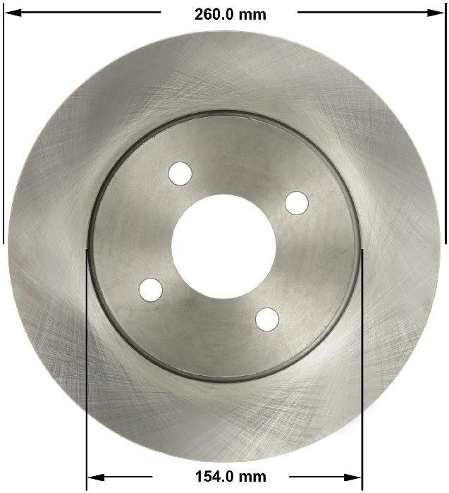 BENDIX PREMIUM DRUM AND ROTOR Disc Brake Rotor PRT6150