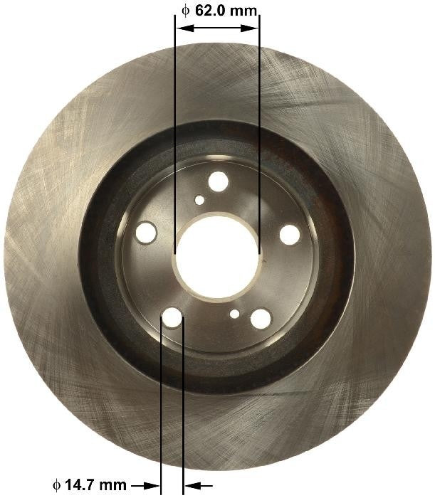 BENDIX PREMIUM DRUM AND ROTOR Disc Brake Rotor PRT6155