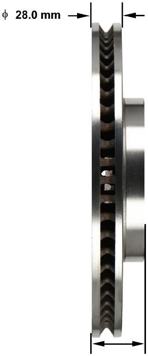 BENDIX PREMIUM DRUM AND ROTOR Disc Brake Rotor PRT6155