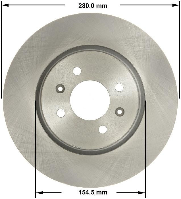 BENDIX PREMIUM DRUM AND ROTOR Disc Brake Rotor PRT6181