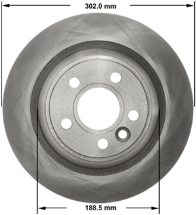 BENDIX PREMIUM DRUM AND ROTOR Disc Brake Rotor PRT6188