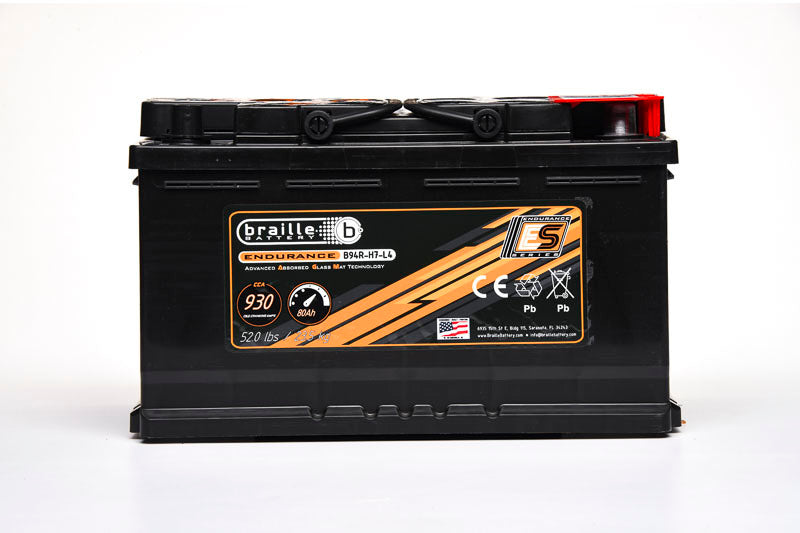 BRAILLE AUTO BATTERY 94R-H7-L4 Endurance AGM Battery 930 CCA Ignitions and Electrical Charging Systems main image