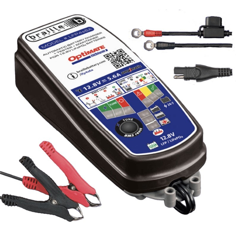 Braille Battery 12-Volt Lithium Battery Charger Shop Equipment Battery Chargers main image