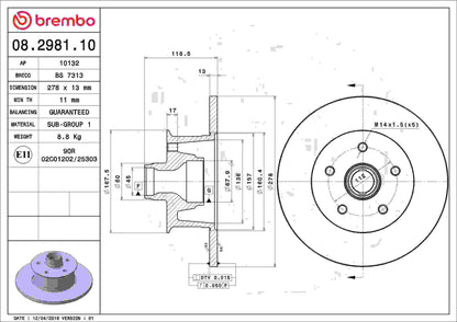Brembo Disc Brake Rotor