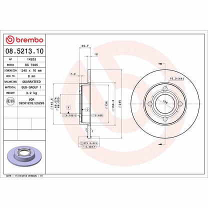 Brembo Disc Brake Rotor
