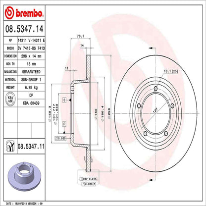 Brembo Disc Brake Rotor 08.5347.11