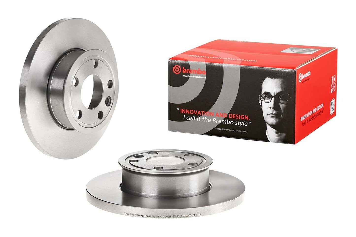 Brembo OE Brembo 1993 Volkswagen EuroVan Front Premium OE Equivalent Rotor 08.5768.10
