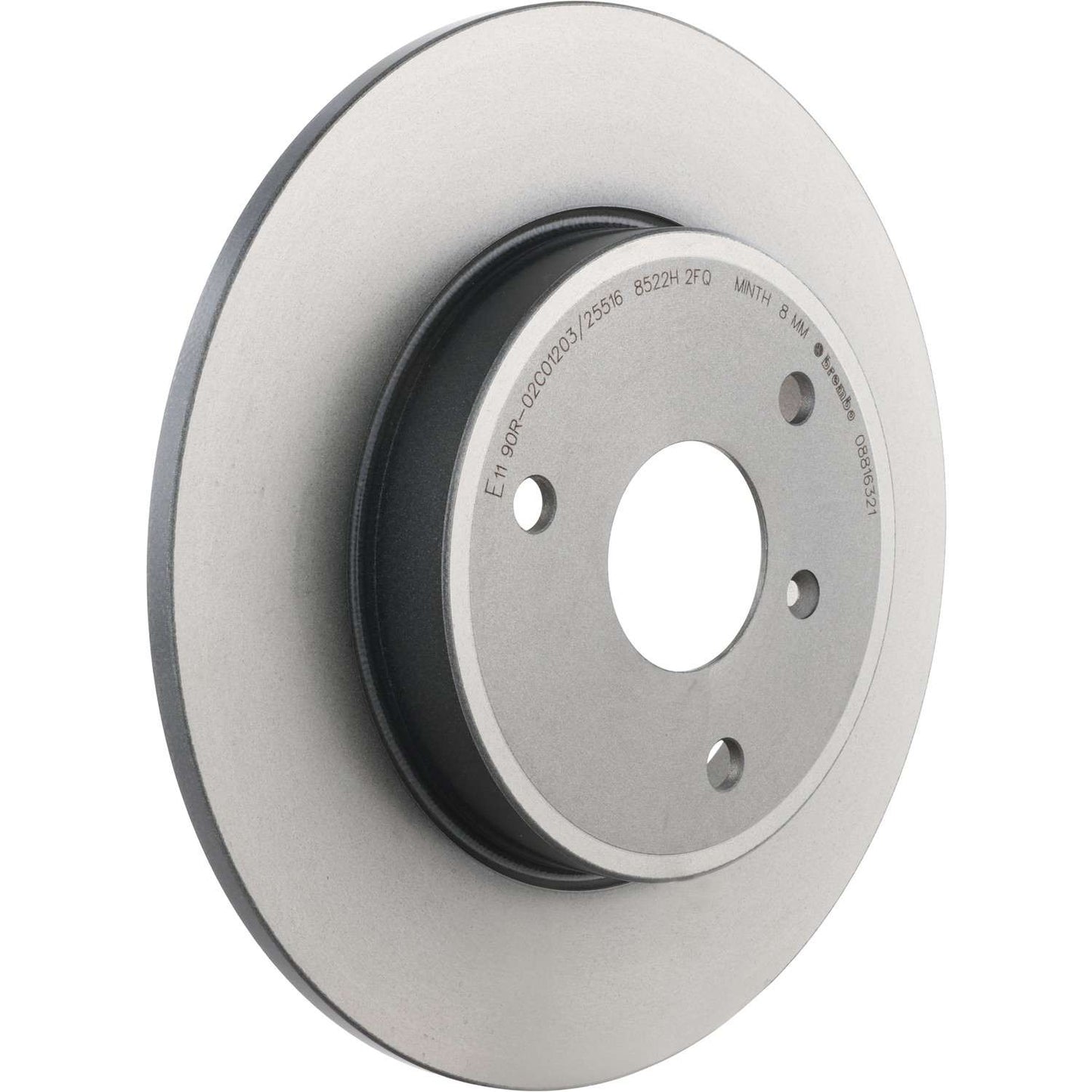 Brembo OE Brembo 08-16 Smart Fortwo Front Premium UV Coated OE Equivalent Rotor 08.8163.21