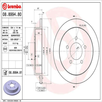 Brembo Disc Brake Rotor