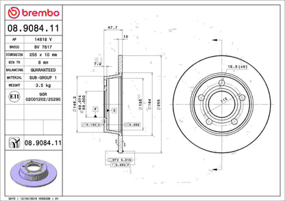 Brembo Disc Brake Rotor