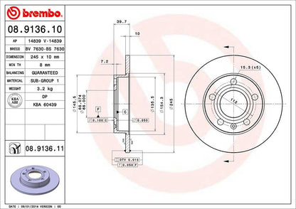 Brembo Disc Brake Rotor