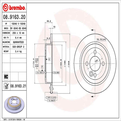 Brembo 08916321